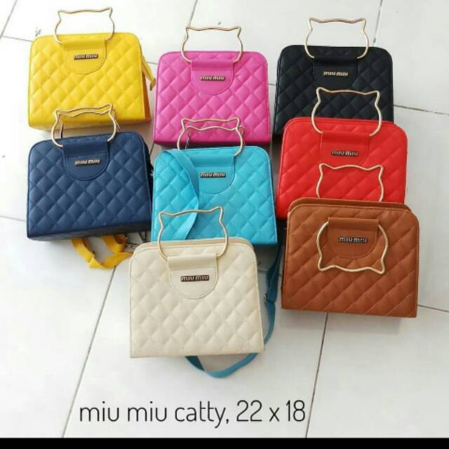 PROMO MURAH TAS WANITA MIU-MIU CHATY TAS LOKAL TAS BATAM MURAH