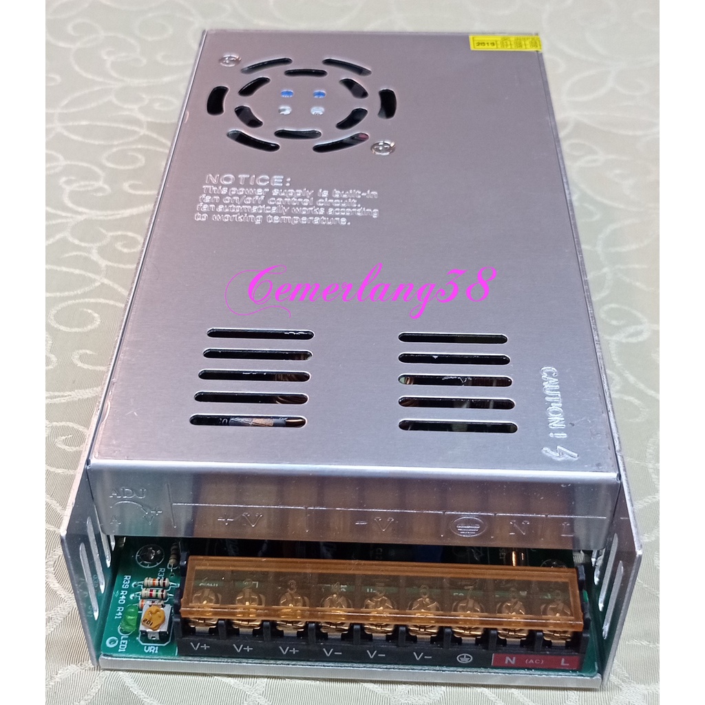 Switching Power Supply 24V 20A PII Adaptor Jaring 24 V 20 A 480 Watt AC DC PSU 24 Volt 20A