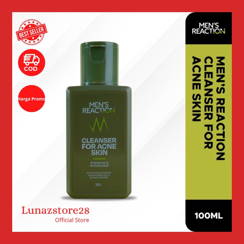 SABUN CAIR PENGHILANG JERAWAT DAN BEKAS JERAWAT BRUNTUSAN AMPUH MENS REACTION ACNO CLEAN OUT LIQUID