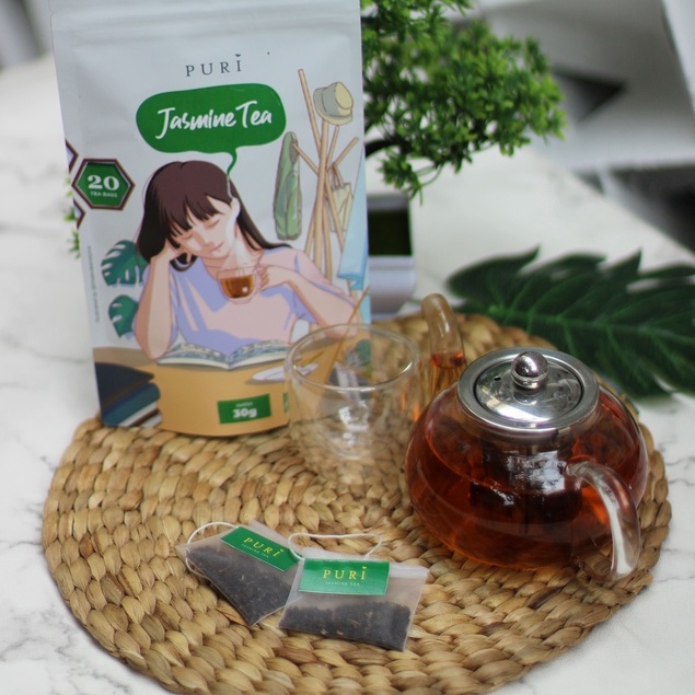 

Jasmine Tea | Puri Tea Shop | Teh dalam kemasan [ 20 tea bags ]