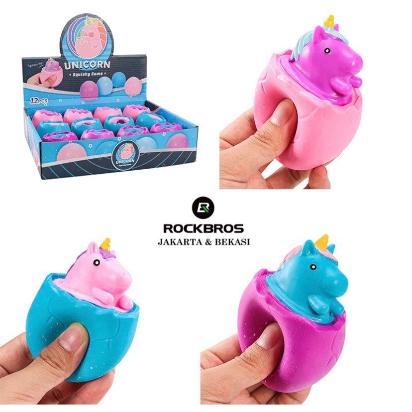 Squishy Unicorn Egg Squeeze Telur Mainan Anak New Shell Tupai Fidget Toys Pop It Squirrel Cheese Rat Kids Toy Stress Relieve