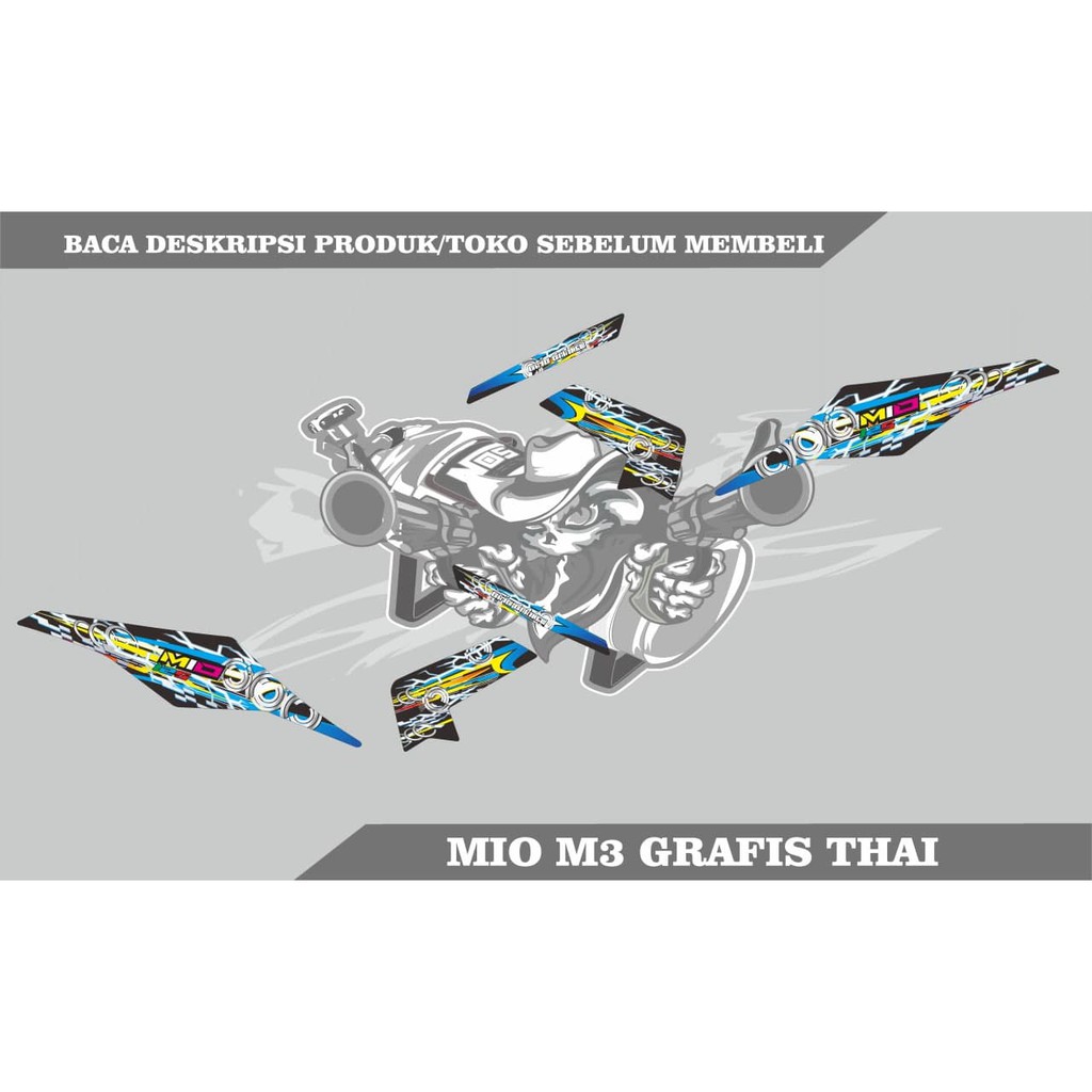striping stiker decal mio m3/solariz thai