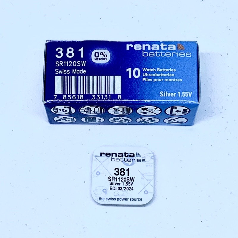 BATERAI RENATA 381 SR1120SW BATRAI JAM TANGAN SR1121 AG8 V8GA LR1121