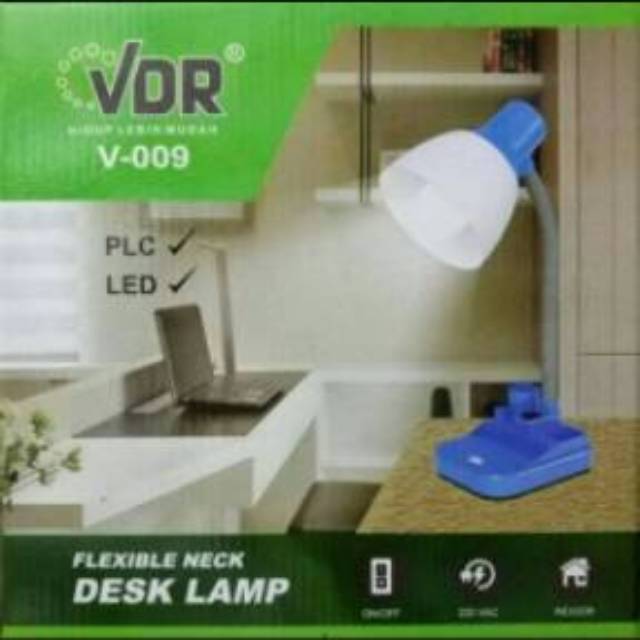 Lampu Belajar / Meja V-009 VDR + Tempat Pensil