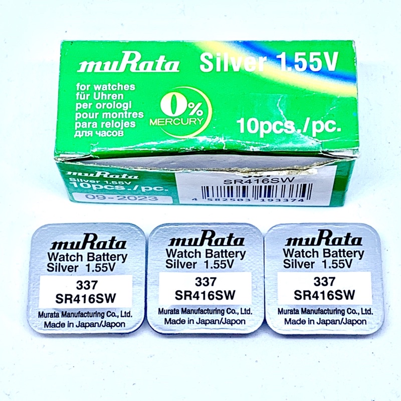 BATERAI MURATA 337 SR416SW ORIGINAL / BATRAI JAM TANGAN SR416 LR416