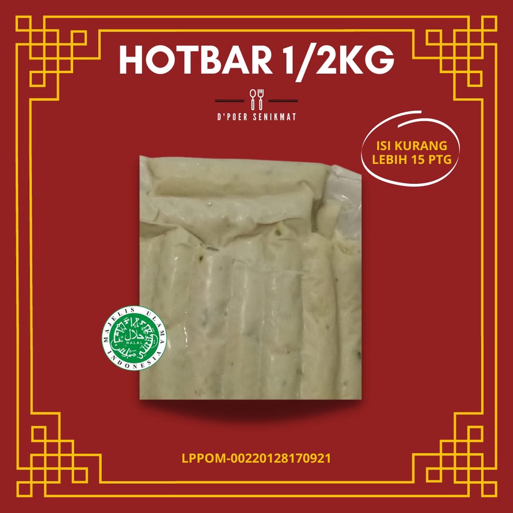 

ODENG BULAT / HOTBAR / HOTBAR 1/2 KG/ ODENG HALAL/ EOMUK/ FISHCAKE