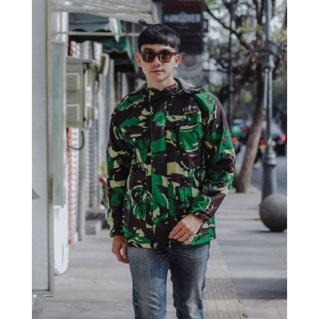JAKET PARKA CAMO LORENG-JAKET PARKA PRIA LORENG