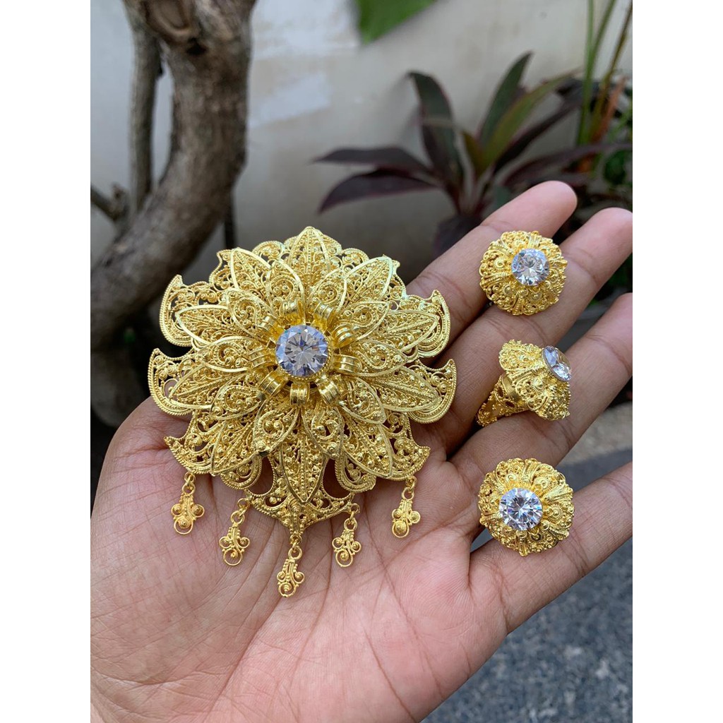 Premium Bros Alpaka Bali Motif Pandi Klopak cantik menawan