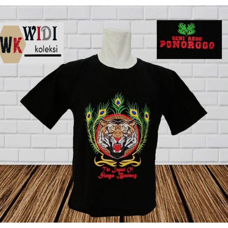 kaos bordir reog ponorogo
