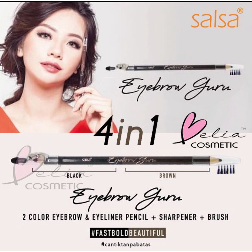 (COD) SALSA Eyebrow Guru - SALSA PENSIL ALIS 4 IN 1 ORIGINAL