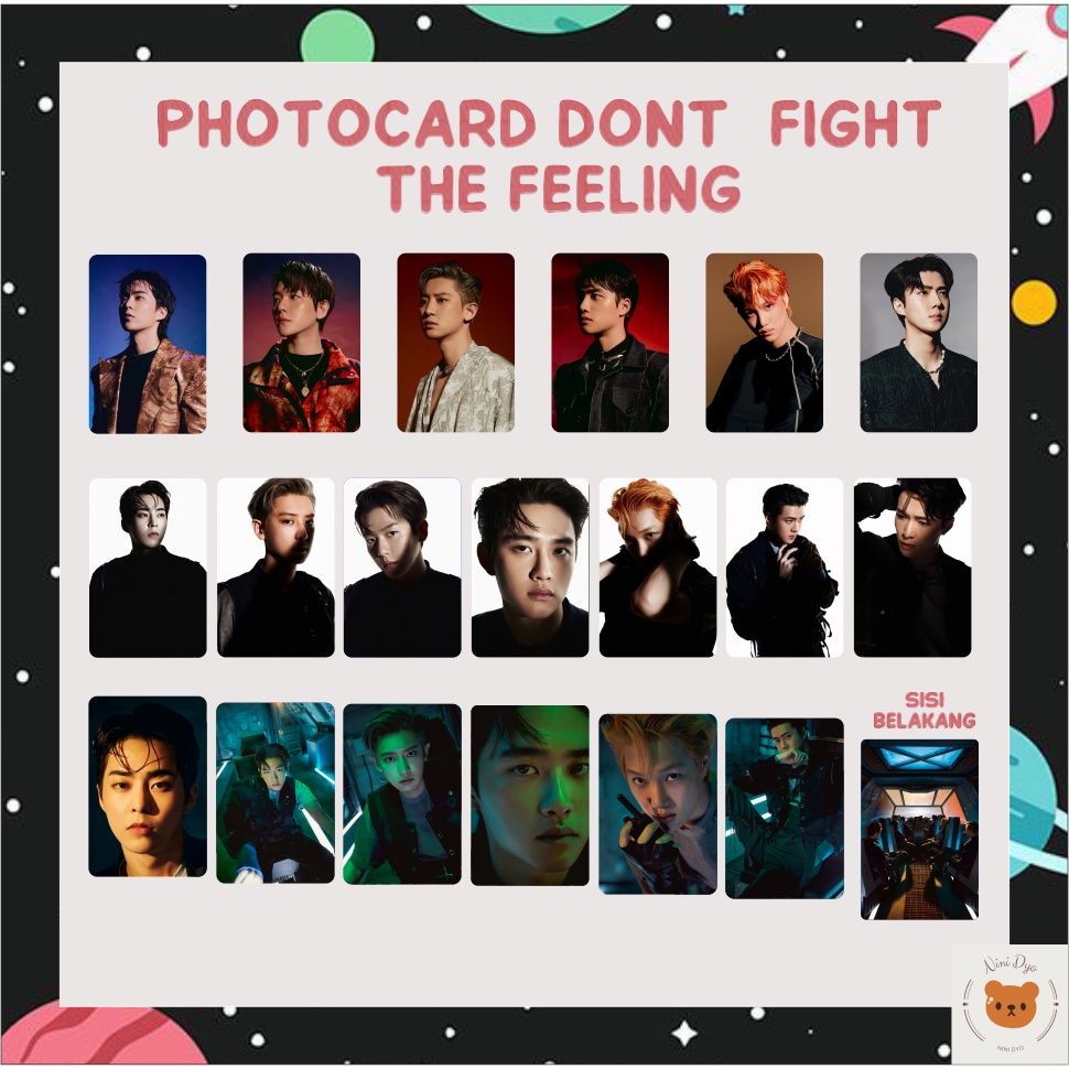 UNOFFICIAL PHOTOCARD/PC EXO DONT FIGHT THE FEELING DFTF EMERGENCY LANDING VER SPECIAL ALBUM FREEBIES