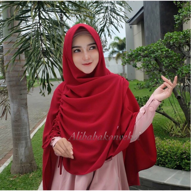 KHIMAR NADRAH SERUT POLOS