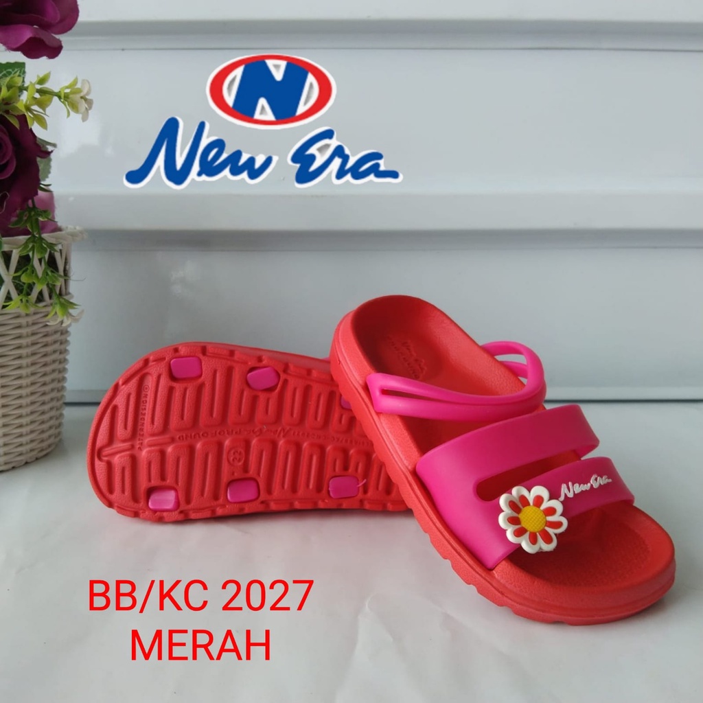 gos NEW ERA BB/KC 2027 Sandal Karet Anak Perempuan Tali Belakang