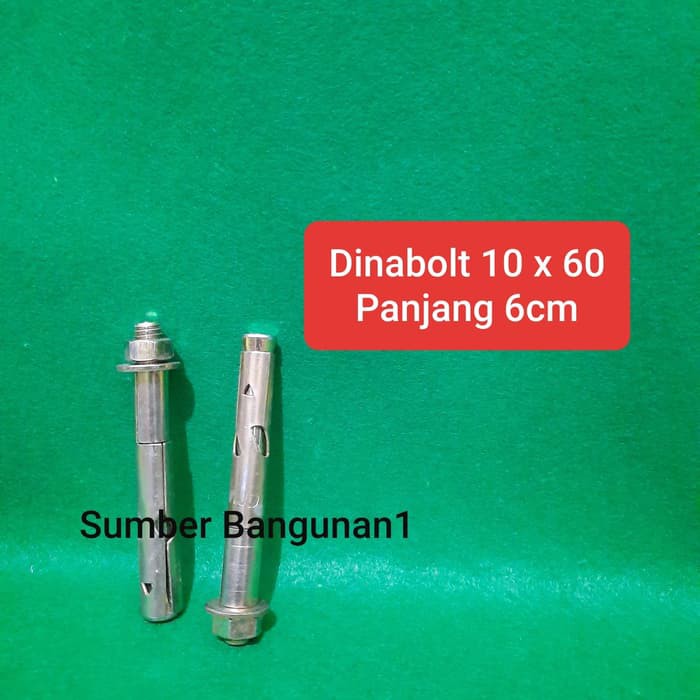 Dinabolt 10 x 60 baut dynabolt panjang 6cm