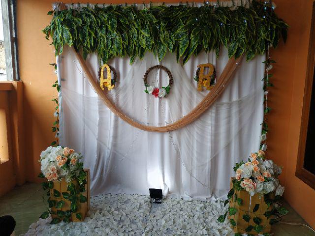 Ring Rotan Diy Wreath Flowers Bulat Kayu Shabby Chic Nordic