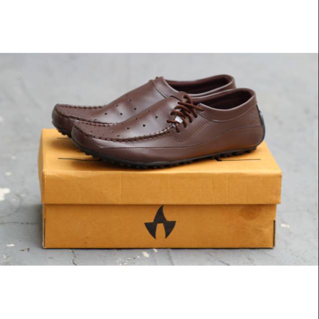 Promo  Sepatu Casual Slip On Pria Asvega Coklat Terbaru