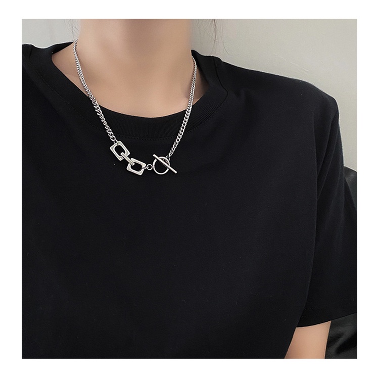 Titanium Steel Necklace Accessories Hip-hop Clavicle Chain Personality Harajuku Trend