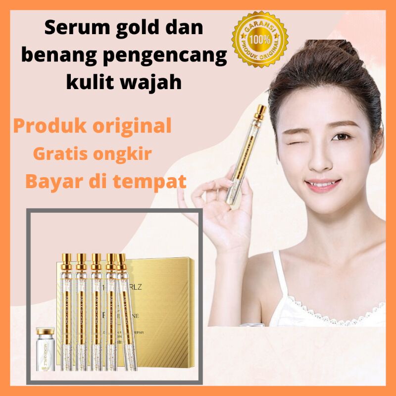 Satu Set Serum Tanam Benang Collagen Tanpa Jarum BPOM Pengencang Kulit wajah Penghilang Kerutan Mata