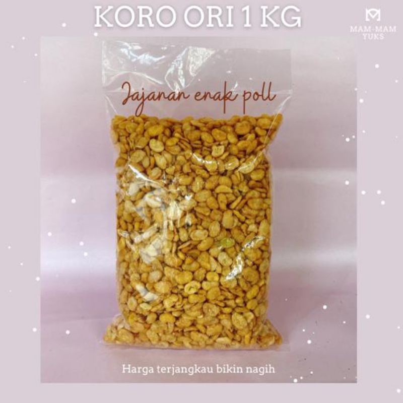 

kacang koro kupas original ready camilan enak murah free ongkir
