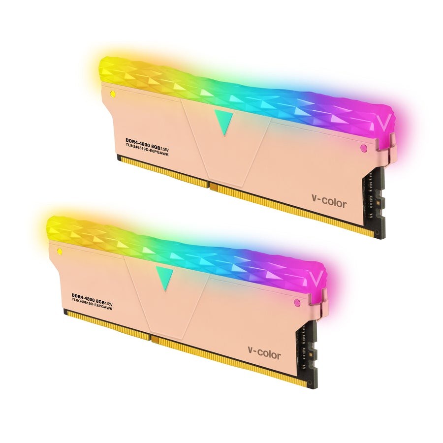 V-COLOR DDR4 Prism Pro RGB Memory 16GB (2x8GB) 4800MHz OC RAM PC