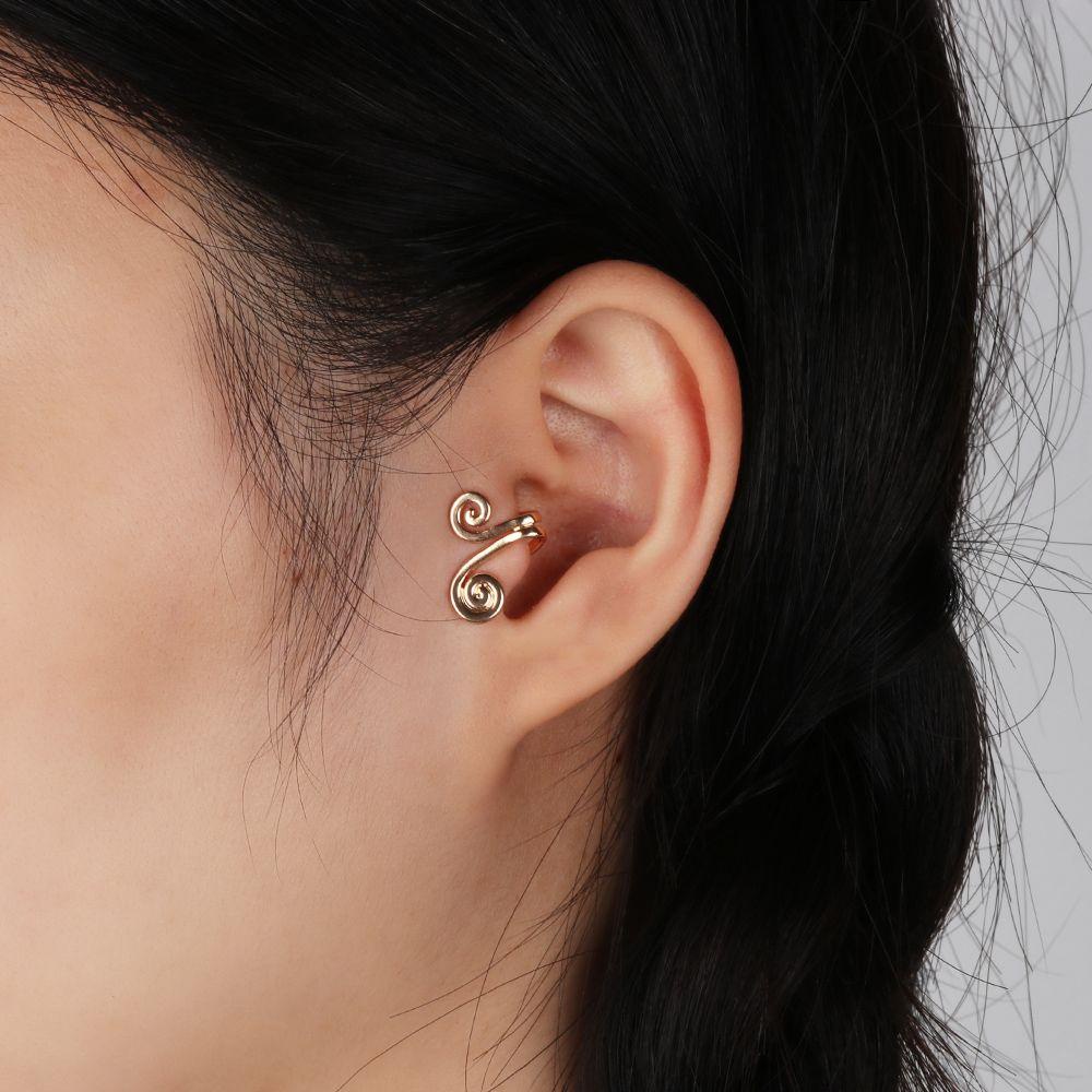 Anting Manset Nanas Fashion Pesta Unisex Tanpa Tindik