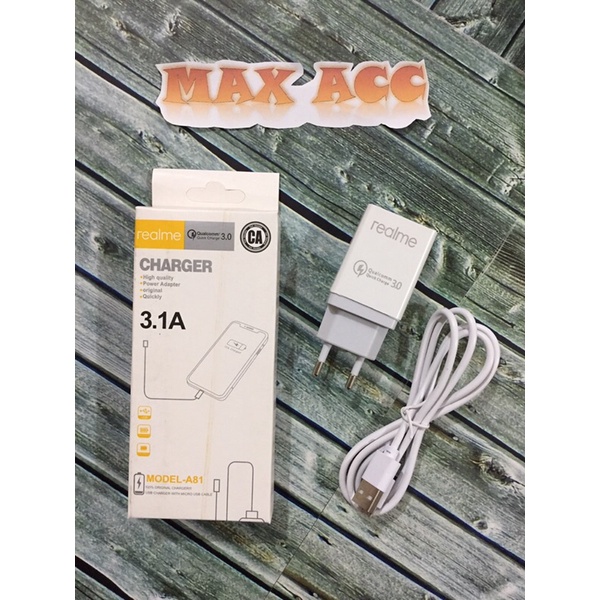 Travel Charger Realme A81 3.1A Qualcom max