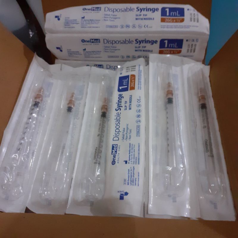 Suntikan spet 1ml jarum suntikan obat burung kucing anjing ayam kelinci steril