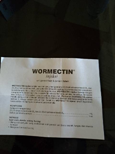 WORMECTIN obat korengan dan cacingan hewan