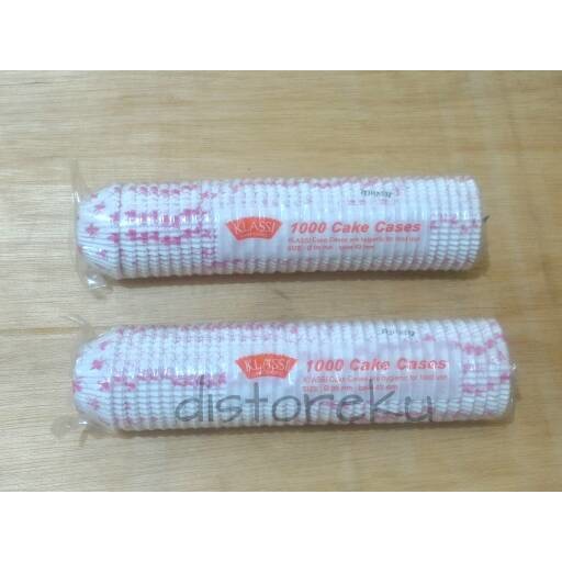 1000pcs CUP CAKE CASES CETAKAN KUE KERING WARNA PAPER KLASSI 9.5 MOTIF