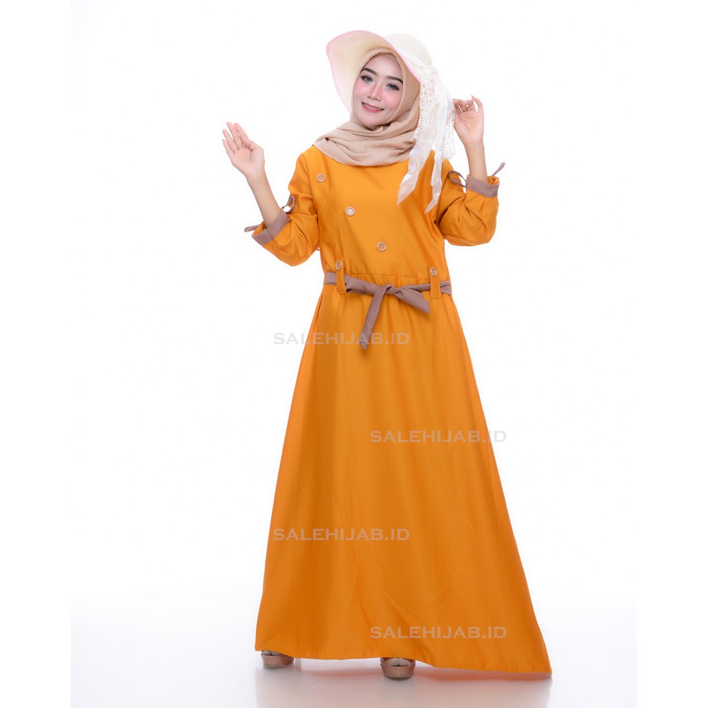 GAMIS LUNA BALOTELLI KOMBINASI || DRESS REMAJA TALI TENGAH