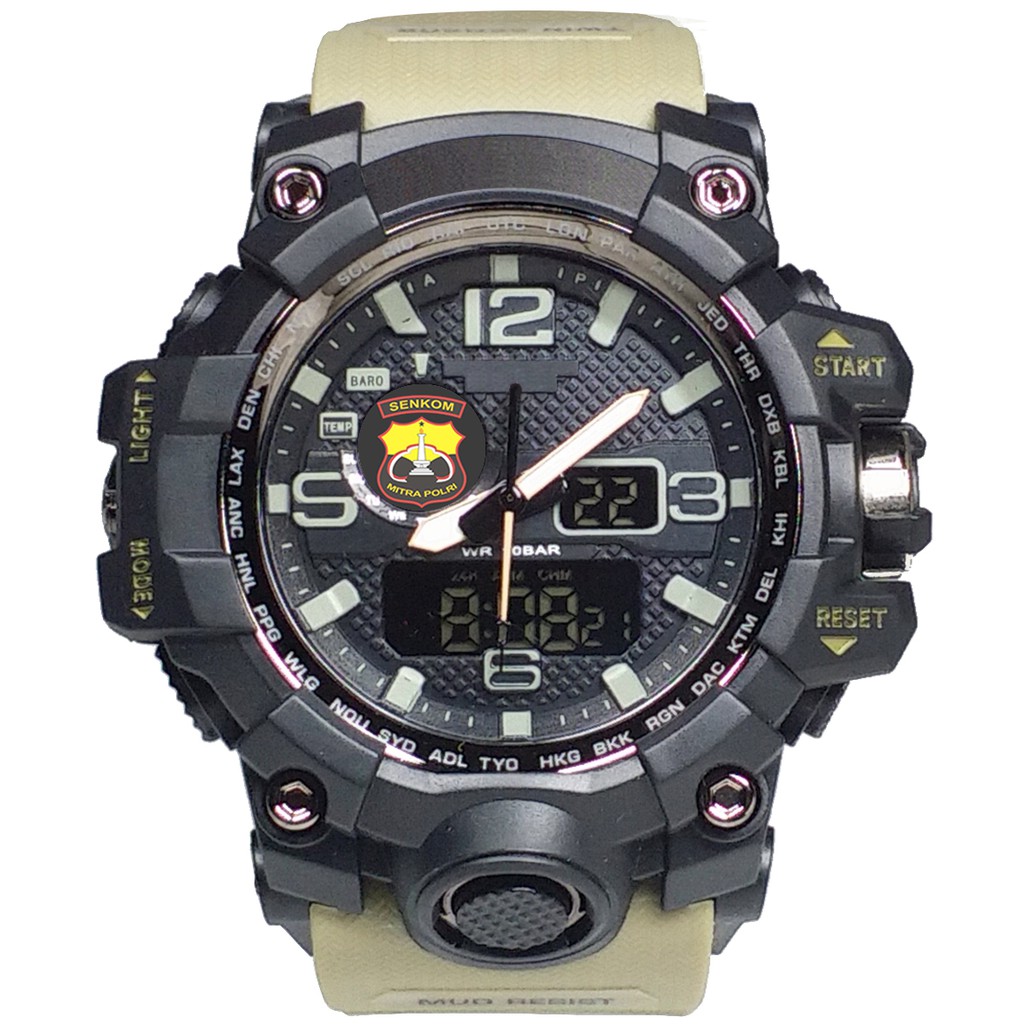 (Istimewa Bossque) Jam SENKOM MITRA PORLI DT Tali Cream (Exclusive)
