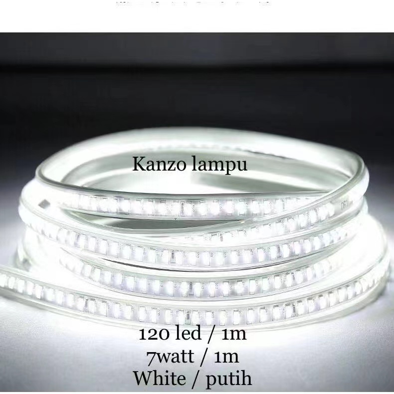 Lampu Strip led ip65 3528 super terang lampu selang outdoor waterproof 2835 120Led / meter waterproof 1-100meter