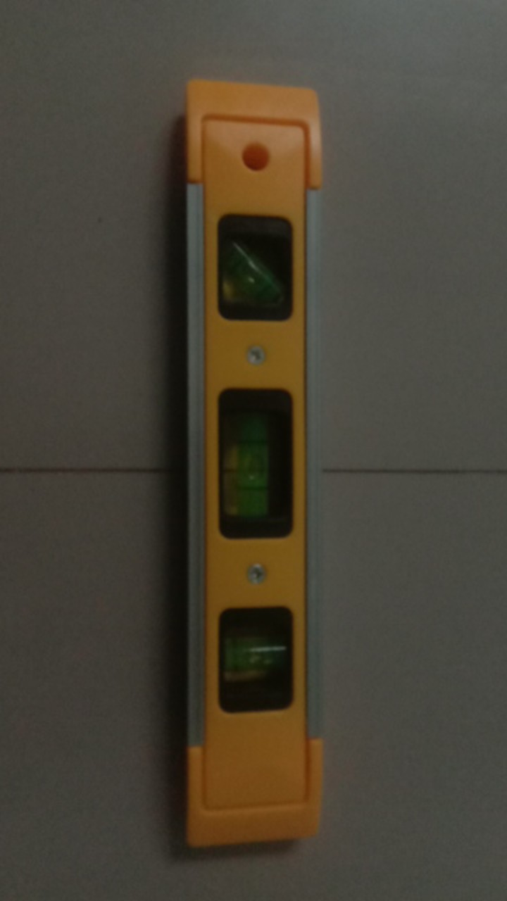 Waterpass Mini Torpedo 9 Inch - Alat Ukur Tukang 22.5cm Magnet - Water Pass