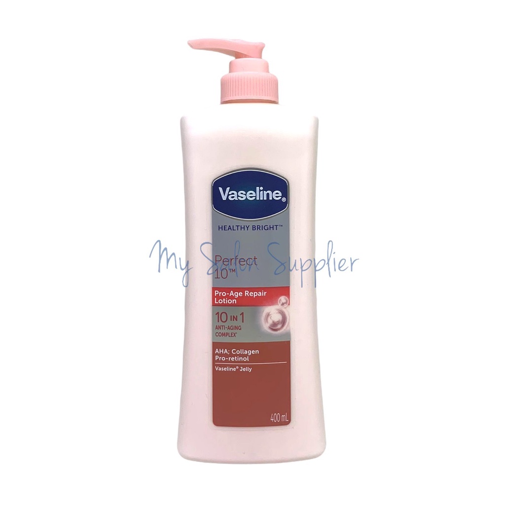 Vaseline Body Lotion Healthy Bright PERFECT 10 Pump 400ml