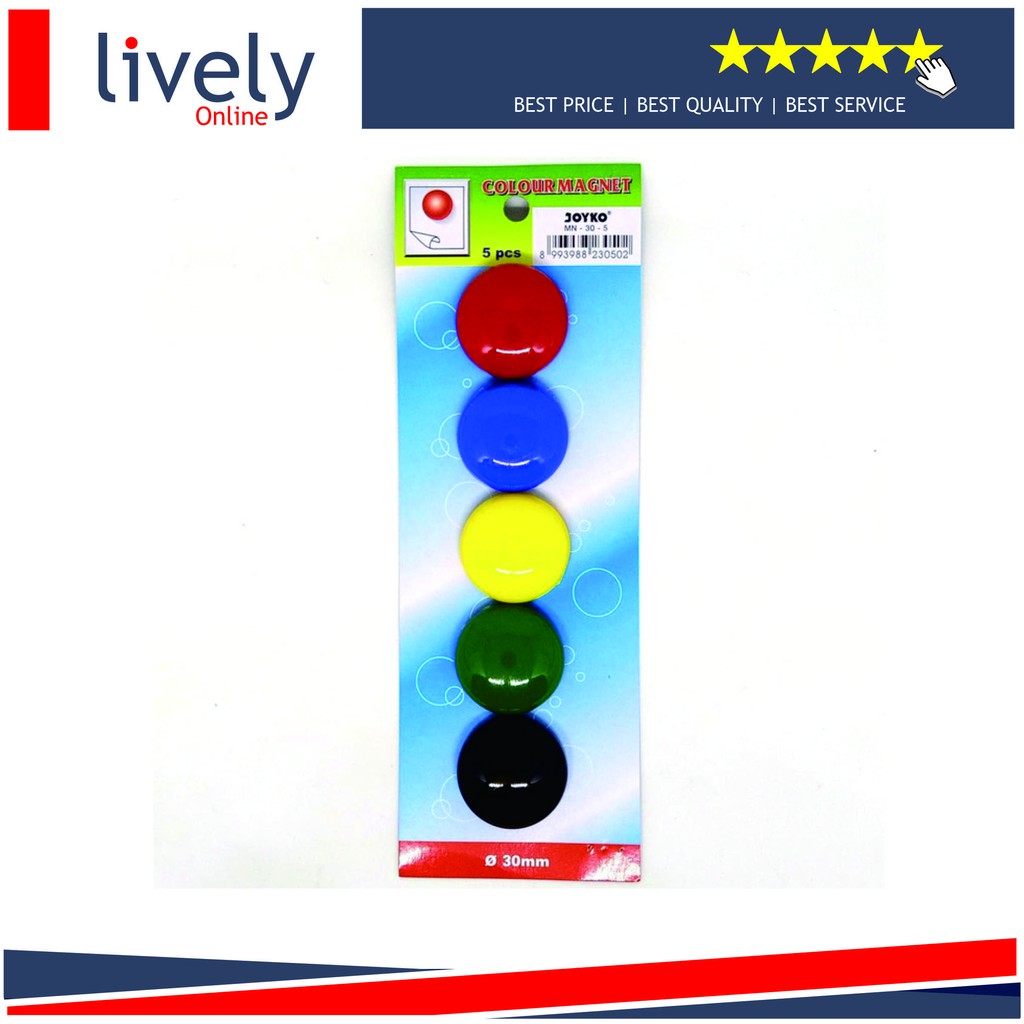 Magnet Warna Warni Magnet Papan Tulis Joyko MN-30-5