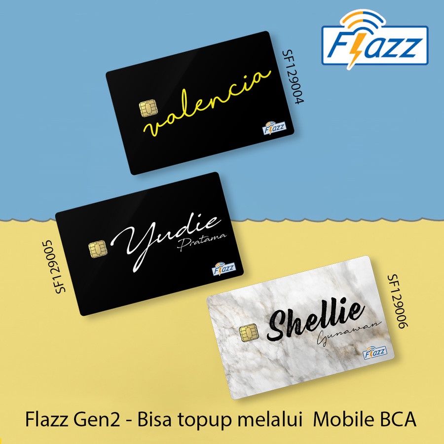 Emoney mandiri flazz bca gen 2 brizzi tap cash custom kartu e toll free edit 1 sisi atau 2 sisi cocok untuk komunitas dan souvenir