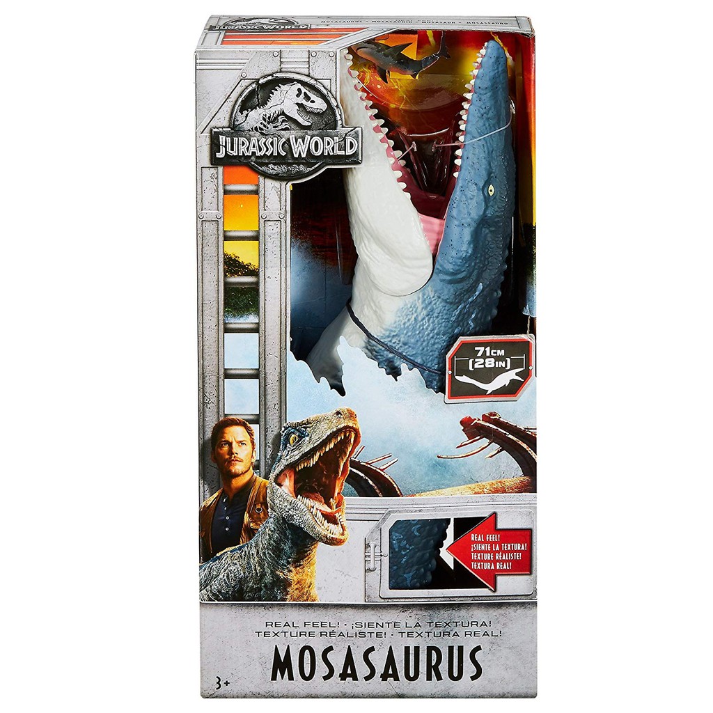 jurassic world real feel mosasaurus figure