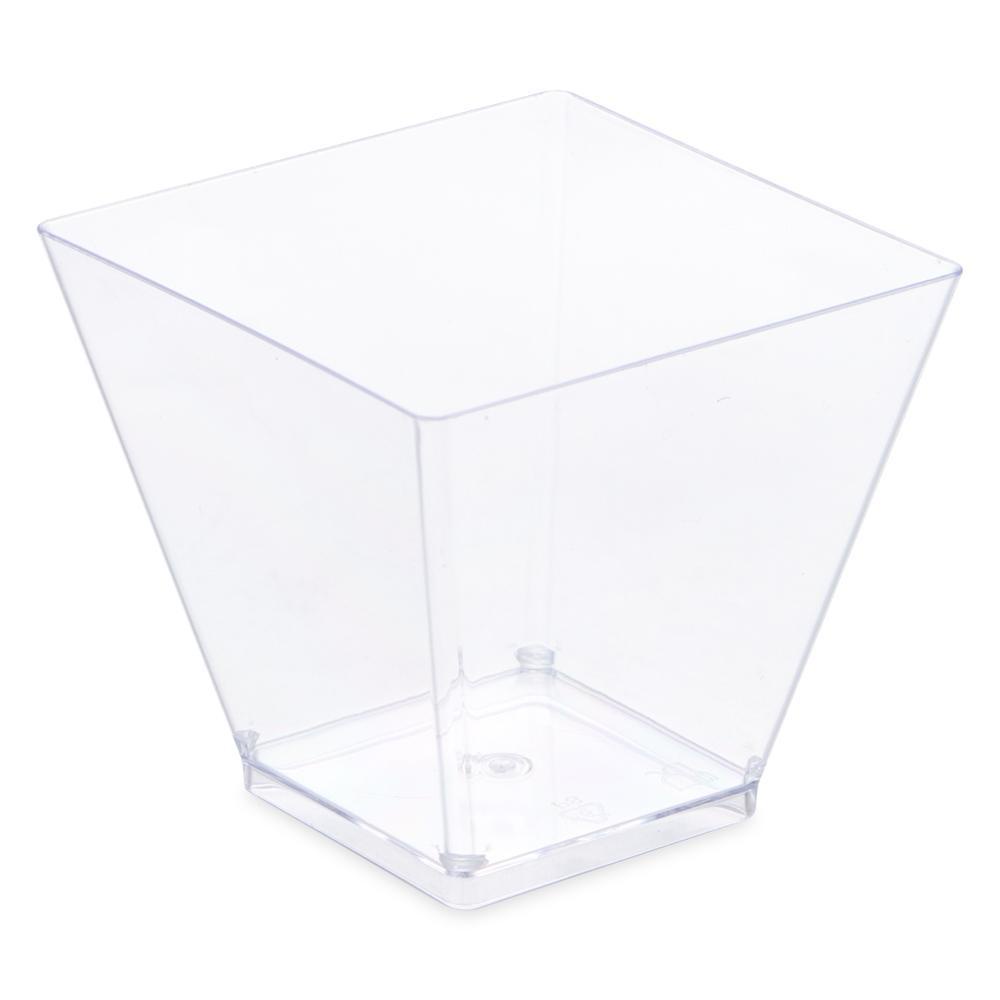 Top 60ml 10/30/50pcs Dessert Cup DIY Transparan Trapesium Wadah Perlengkapan Pesta Mousses