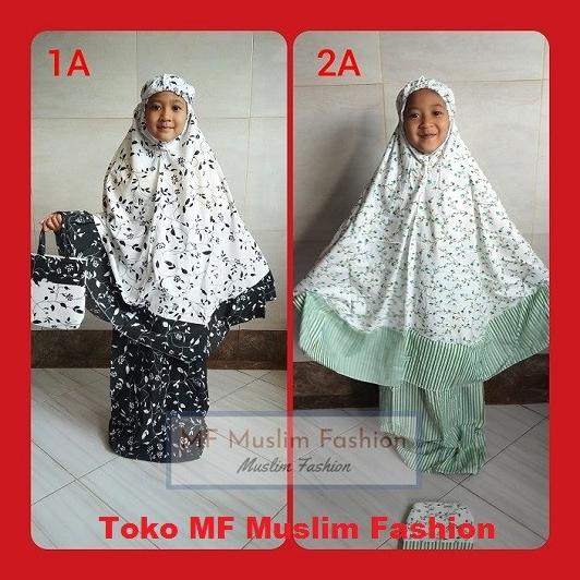 Mukena Katun Jepang Anak - Mukena Katun Motif