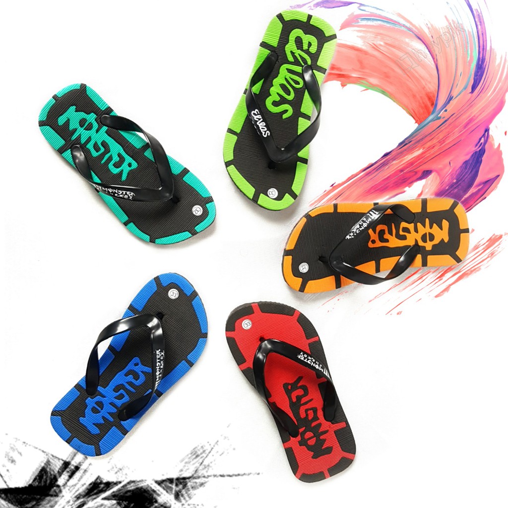 Sandal Jepit Anak Cutting Puzzle Unisex Eva Spon