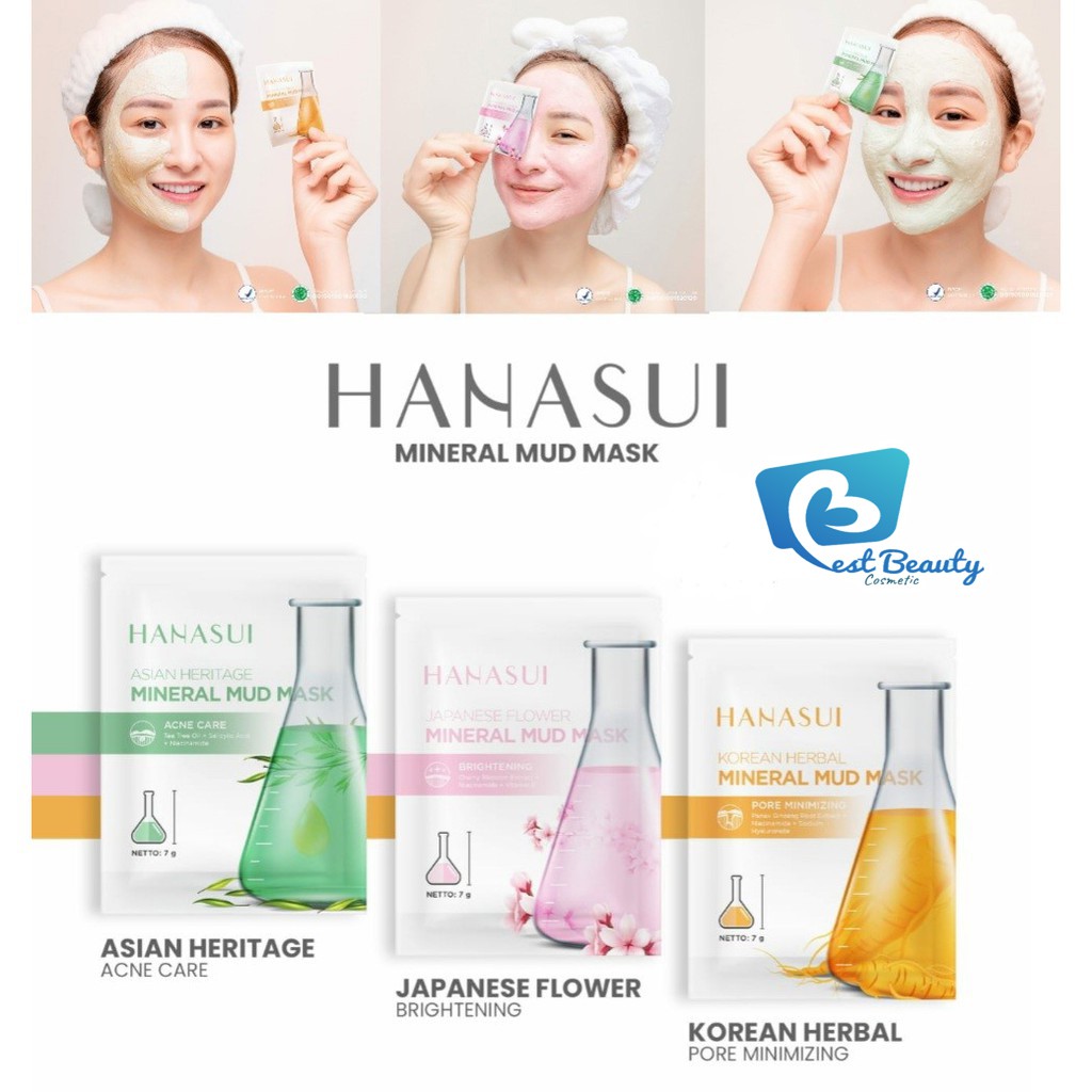 HANASUI Mineral Mud Mask | Hanasui Sheet Mask