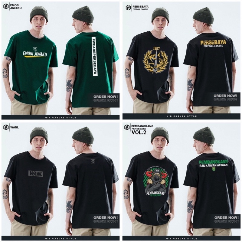 KAOS BONEK PERSEBAYA HITAM GREEN FORCE 1927