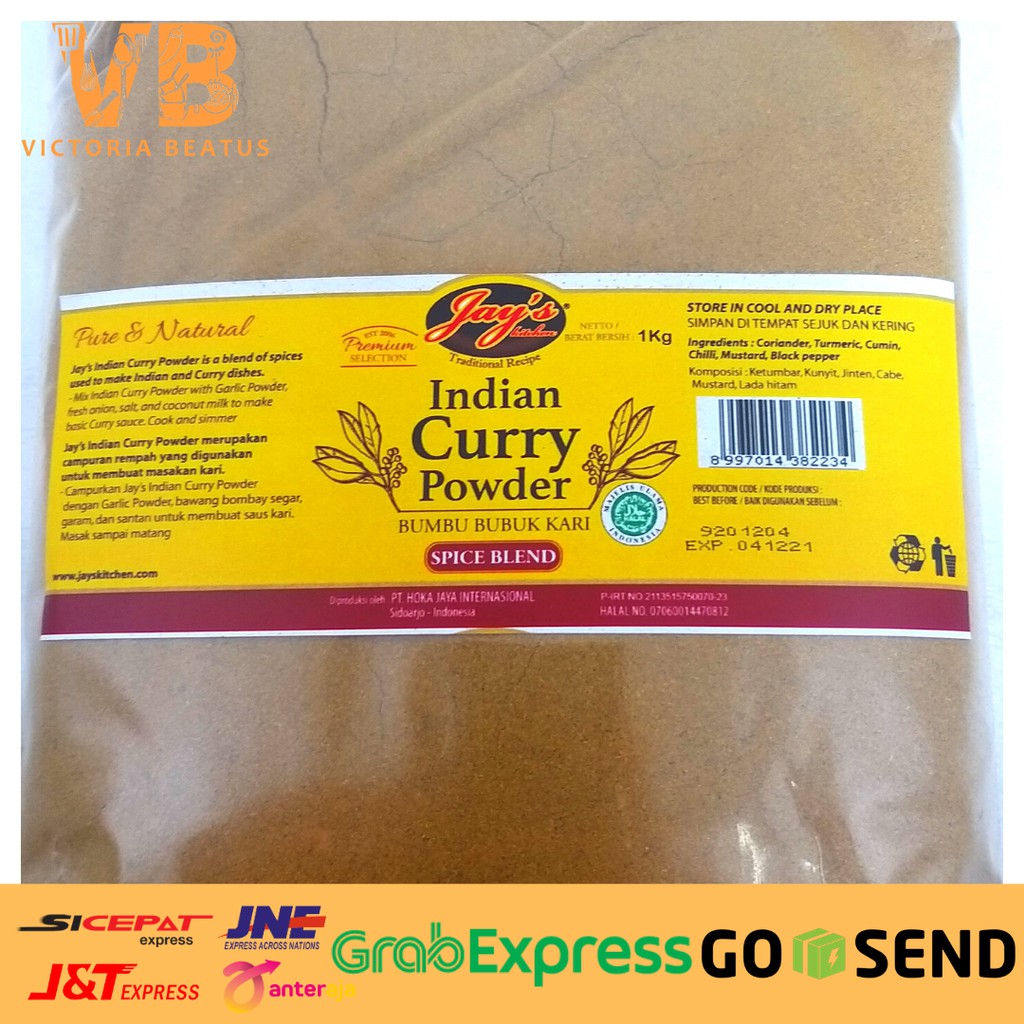 

INDIAN CURRY POWDER JAY'S KITCHEN BUMBU BUBUK KARI 1KG