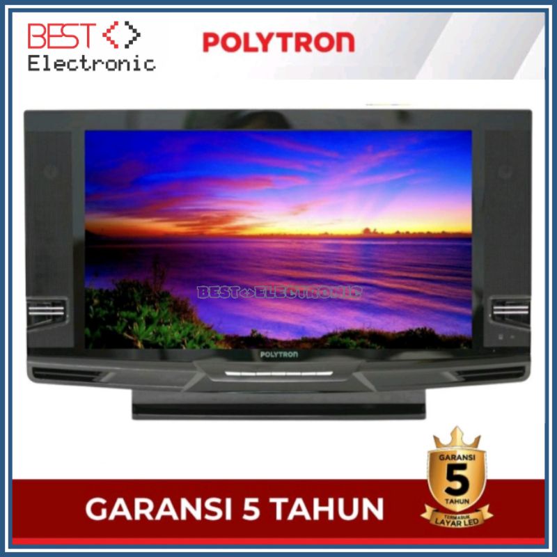 TV DIGITAL Tabung LED TV POLYTRON 24 inch PLD 24V223 USB MOVIE
