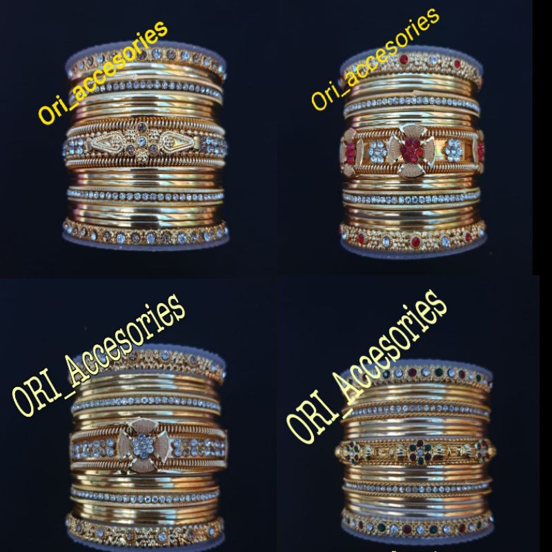 gelang pengantin,gelang bridal,gelang India,gelang set India, aksesoris India, fashion India