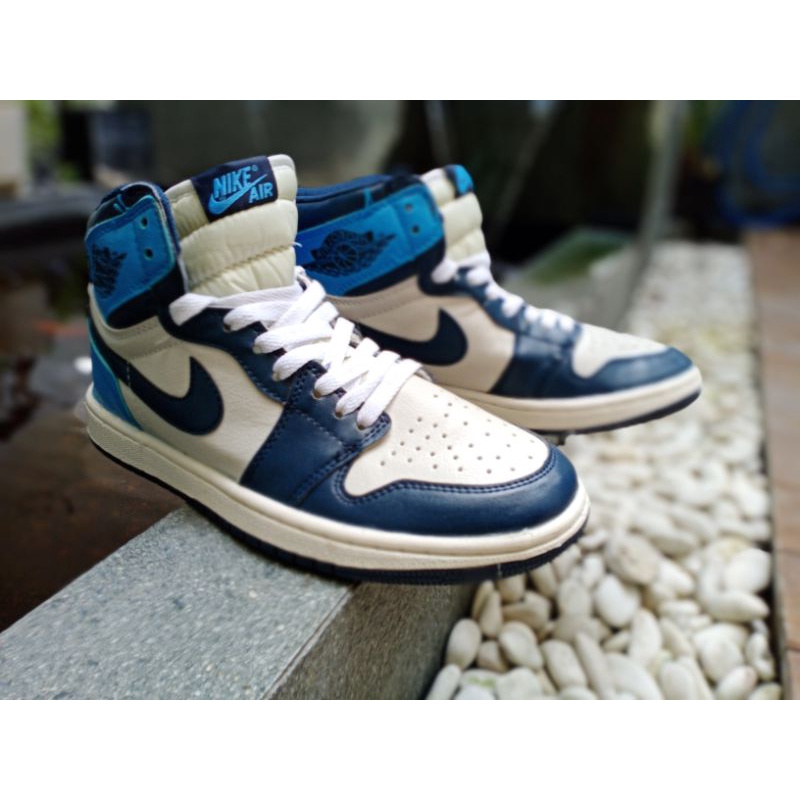 Sepatu Nike Air Jordan 1 Blue Obsidian Preloved Bekas Second