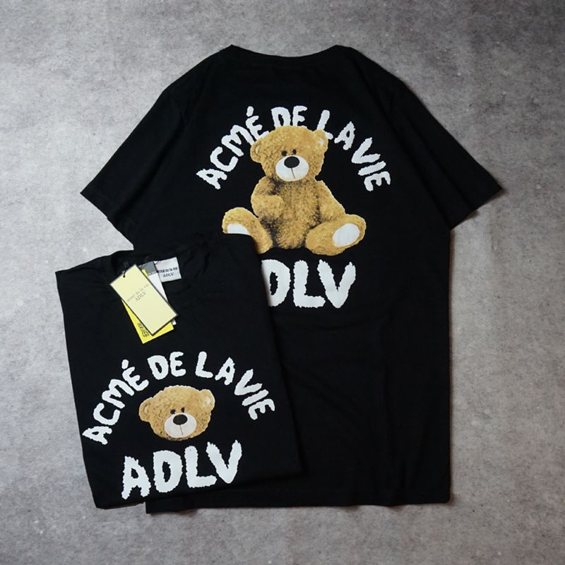 KAOS ADLV - ADLV BENY CULLAR HITAM FULLVARIAN FULLTAG LABEL-ADLV BEAR BLACK