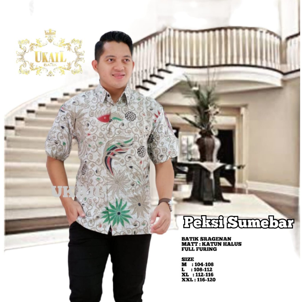 PEKSI SUMEBAR UKAIL KEMEJA BAJU BATIK PRIA SOLO LENGAN PENDEK FULL FURING KATUN HALUS ATASAN BATIK PREMIUM MODERN Pria UKAIL IJO MESEM GAUTAMA DWI BHARA BULU SETA BIRU KARTIKO UNGU JOGLO UNGU DEWANGGA MERAH PARANG MERAH MODANG NAVY PROBOSETO KUNING