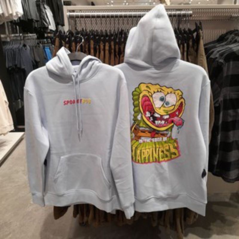 Hoodie Spongebob Happiness H&amp;M ORIGINAL ( FAHMI NM)