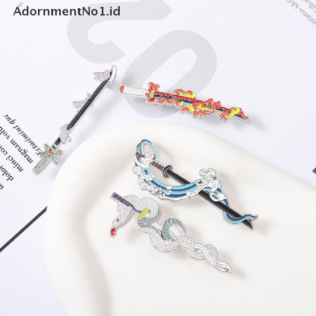 (AdornmentNo1) Bros / Pin Enamel Motif Anime Demon Slayer Api Untuk Aksesoris Pakaian / Tas